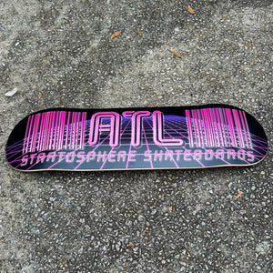 Stratosphere 80s Tron Barcode Deck- 8.5" Popsicle