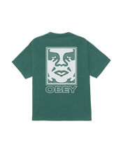Load image into Gallery viewer, Obey Ripple Pigment T-Shirt-Rainforest
