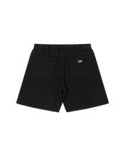 Load image into Gallery viewer, Obey Bigwig Baggy Denim Shorts-Washed Black
