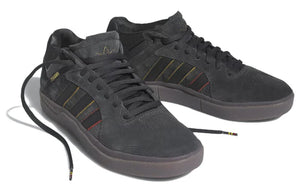 Adidas Tyshawn Skate Shoes- Carbon/Core Black/Preloved Brown