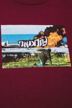 Load image into Gallery viewer, Fucking Awesome Car Burn Tee-Maroon
