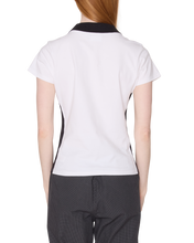 Load image into Gallery viewer, Obey Women's-Meredith Collared Short Sleeve Top-White

