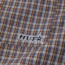 Load image into Gallery viewer, HUF Galaxy Plaid Woven Top-Dark Brown
