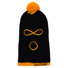 Load image into Gallery viewer, Anti Hero Full Face Pomski Beanie-Black/Orange
