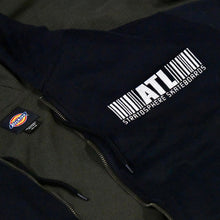 Load image into Gallery viewer, Stratosphere Embroidered Barcode Thermal Lined Zip Hoodie
