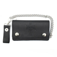 Load image into Gallery viewer, Dogtown Vintage Cross Large Leather Chain Wallet
