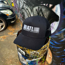 Load image into Gallery viewer, Stratosphere Barcode Trucker Hat-Black/White
