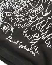 Load image into Gallery viewer, Butter Goods x Daniel Johnston Dragon Tee- Washed Black
