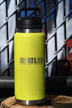 Load image into Gallery viewer, YETI Rambler 36oz Water Bottle-Stratosphere Barcode-Firefly Yellow
