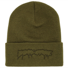 Load image into Gallery viewer, Fucking Awesome Embroidered Drip Beanie-Olive
