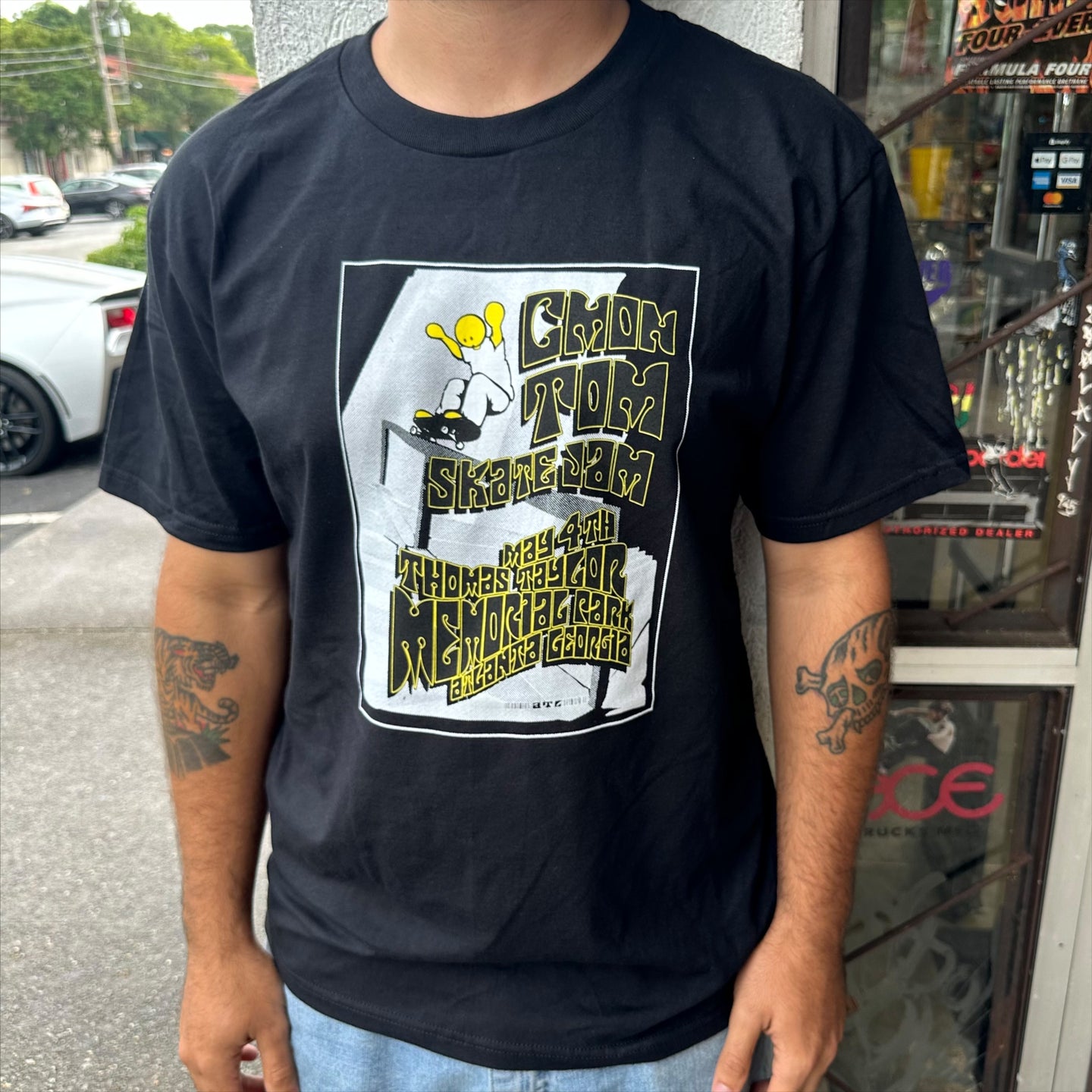 C’mon Tom Memorial Skate Jam T-Shirt-Black