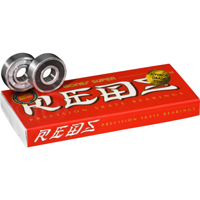 Bones Super Reds Skateboard Bearings-8 pack