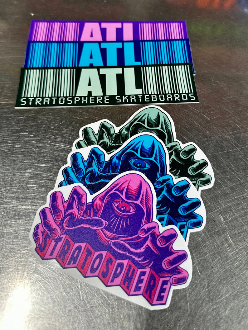 Stratosphere Sticker Stratosphere Skateboards, Atlanta, GA