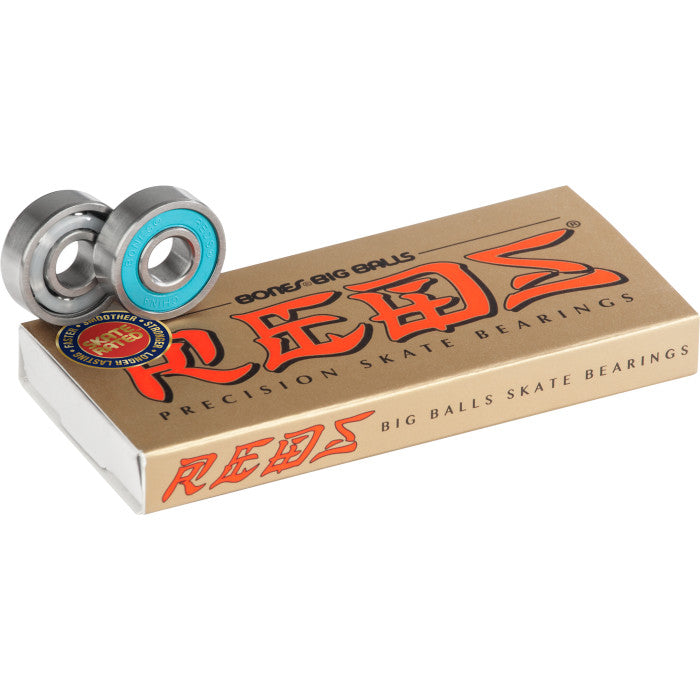 Bones Big Balls Reds Skateboard Bearings-8 pack