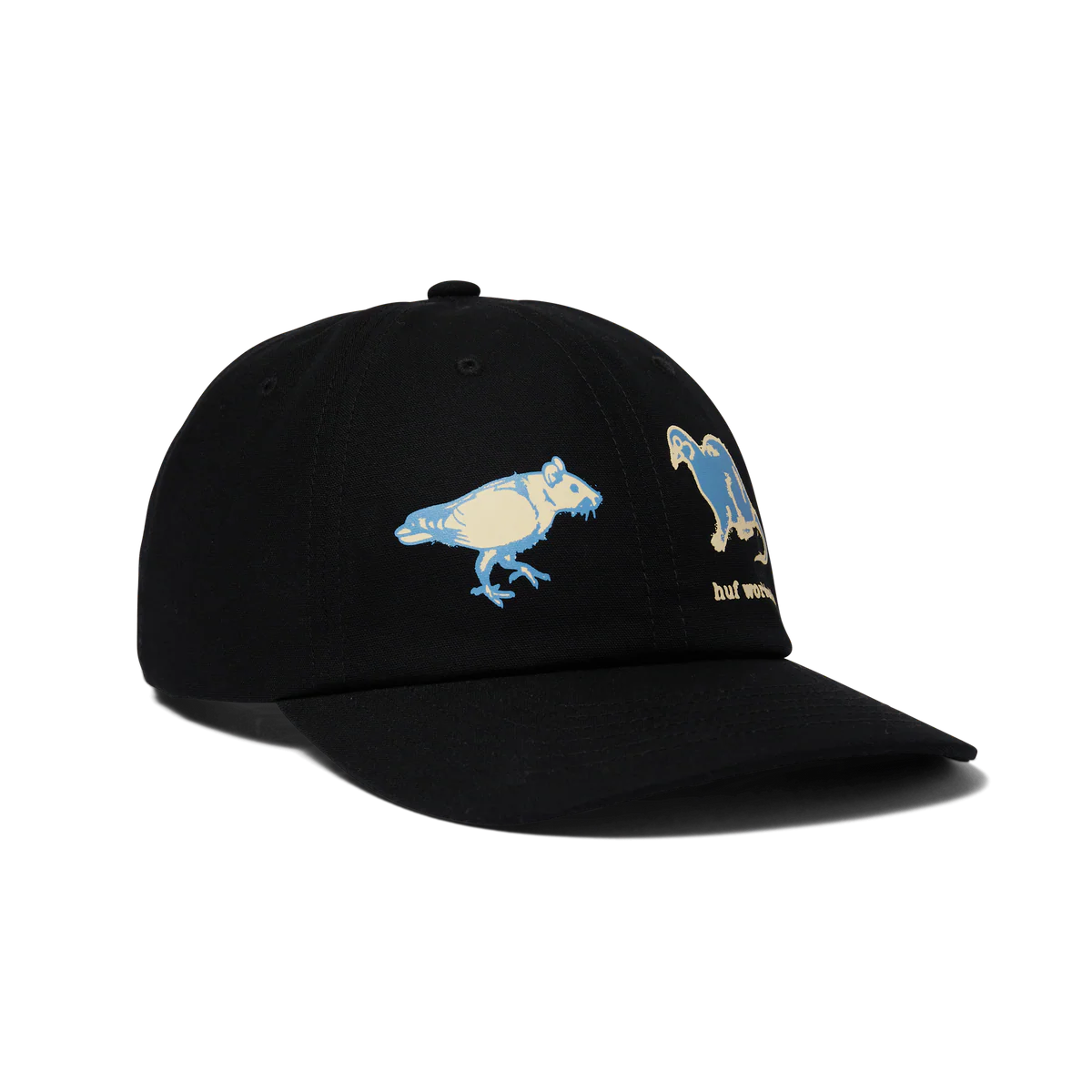 HUF Rigeon Snapback Hat-Black