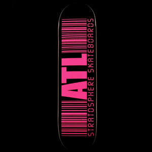 Stratosphere Neon Barcode Shop Deck-8.0 (Pink)