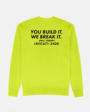 Load image into Gallery viewer, Thrasher Destruction High Vis Crewneck Sweatshirt
