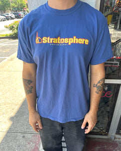 Stratosphere Torque T-Shirt-Mustard/Blue