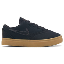 Load image into Gallery viewer, Nike SB Youth Check Canvas Shoes-Black/Black/Gum
