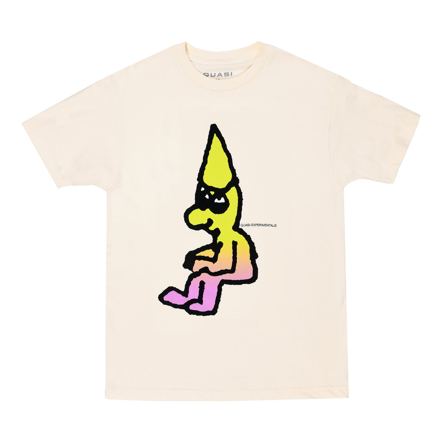 Quasi Skateboards Sitting T-Shirt-Cream