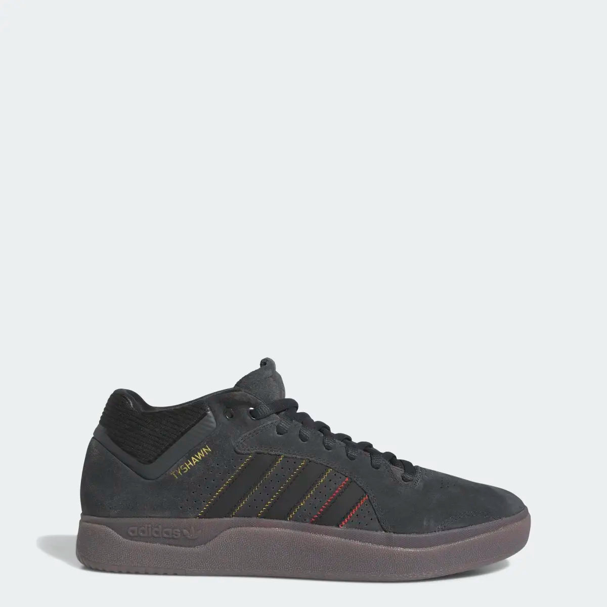 Adidas Tyshawn Skate Shoes- Carbon/Core Black/Preloved Brown