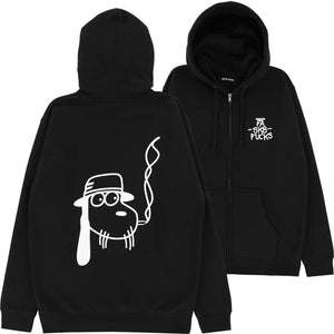 Fucking Awesome SK8 FUCKS Zip Hoodie-Black