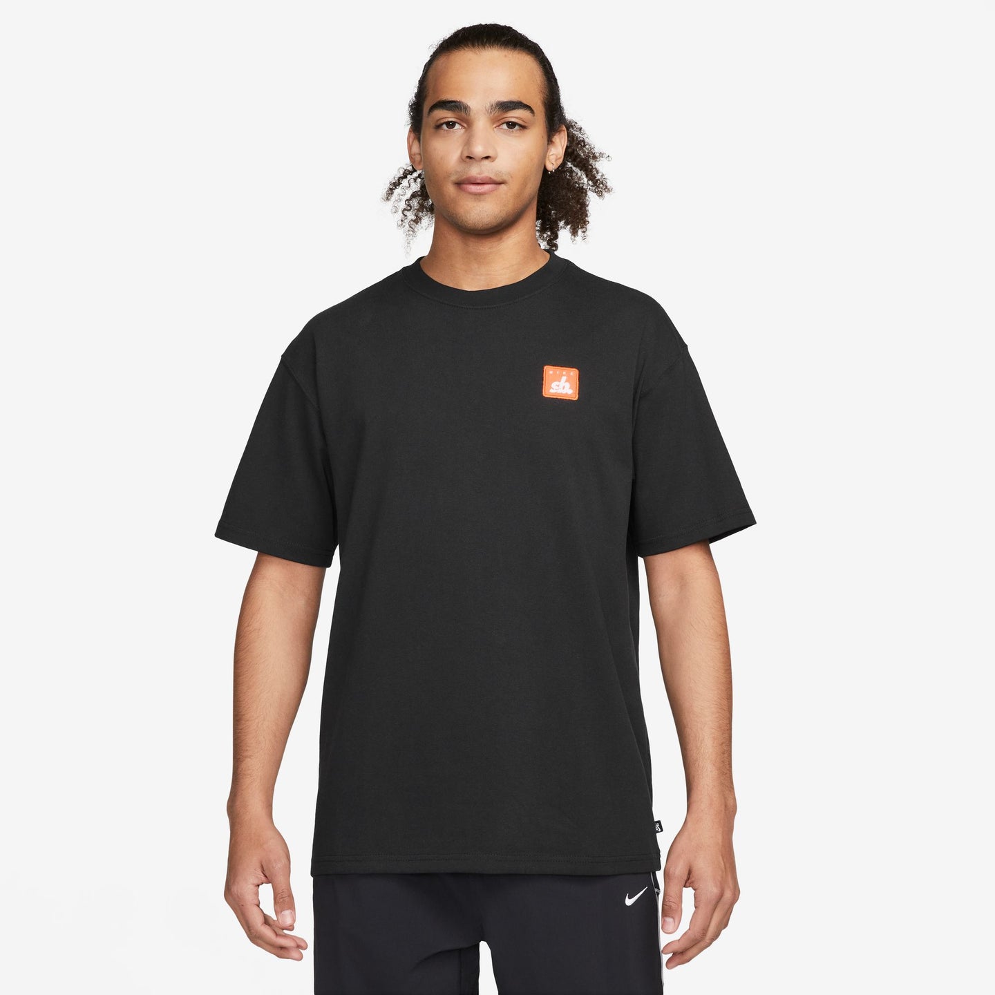 Nike SB Logo Patch Skate T-Shirt-Black