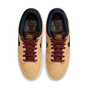 Nike SB Dunk Low Pro Shoes "City of Cinema"-Celestial Gold/Black/Dark Team Red