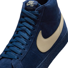 Load image into Gallery viewer, Nike SB Blazer Mid Skate Shoes-Coastal Blue/Pale Yellow
