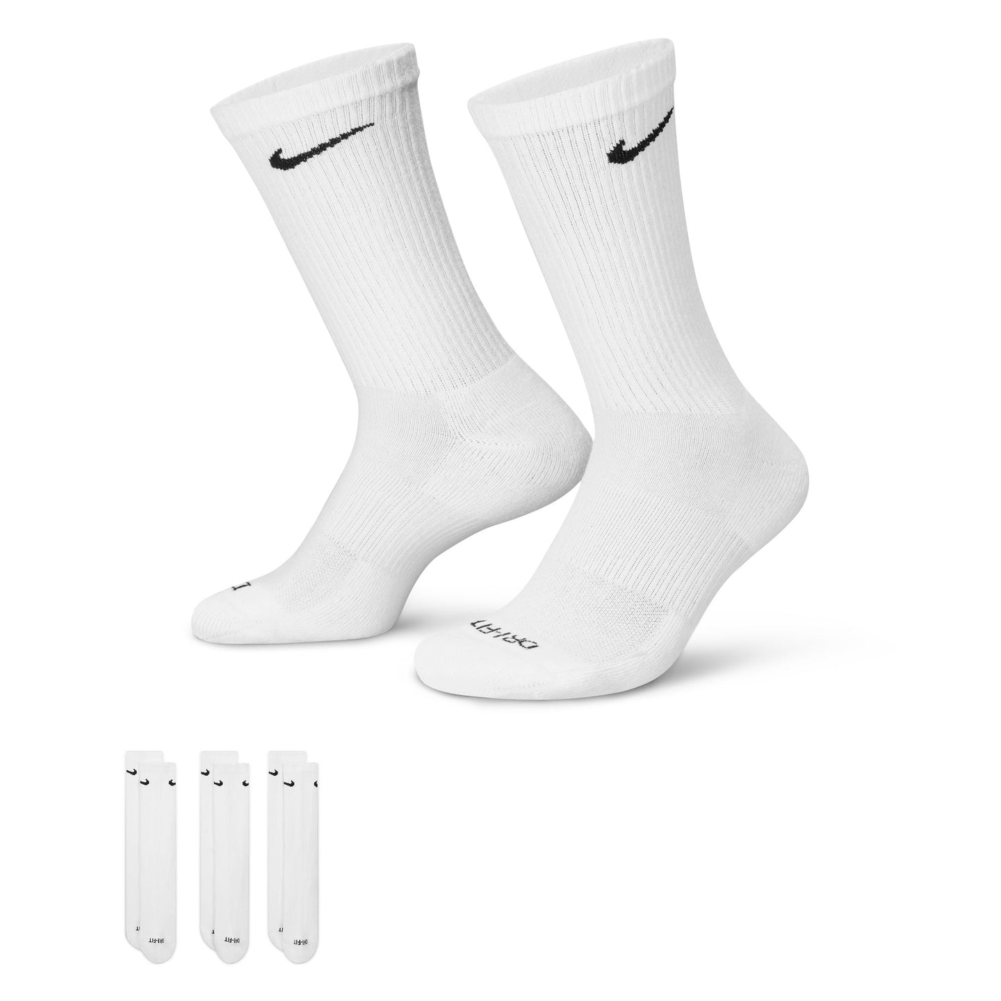Nike Everyday Plus Cushioned Crew Socks-3PK (Unisex)