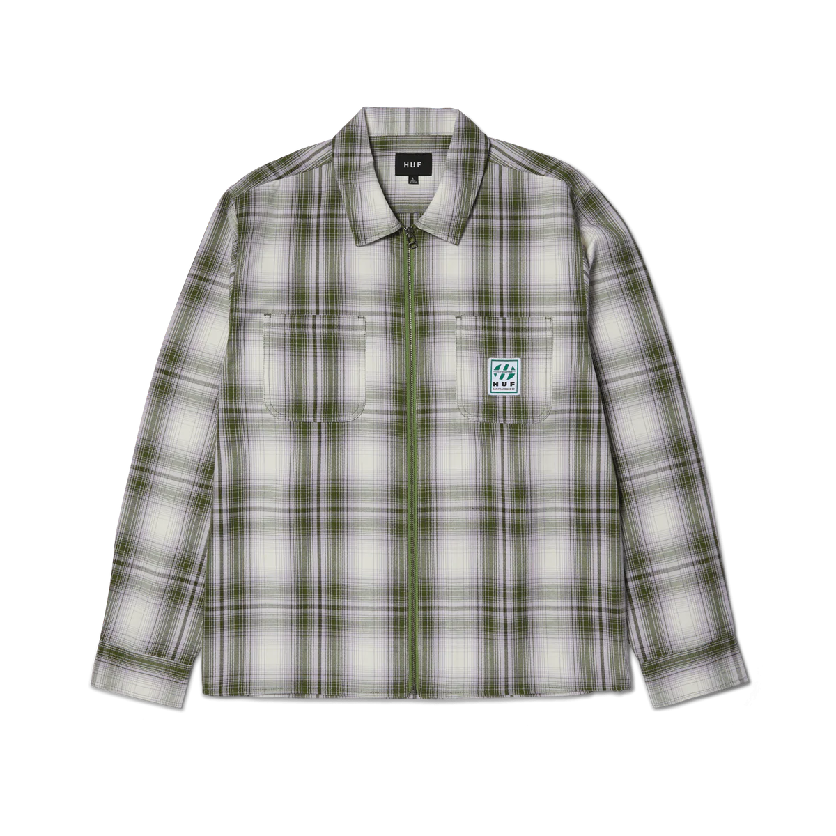 HUF Fillmore Plaid Shacket-Leaf