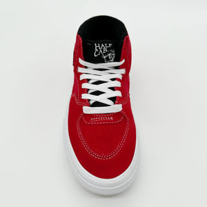 Vans Skate Half Cab Shoes- Red/White