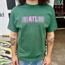 Load image into Gallery viewer, Stratosphere 420 Barcode Tee Green/Purple
