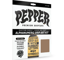 Load image into Gallery viewer, Pepper Alphanumeric Customizable Grip Art Kit
