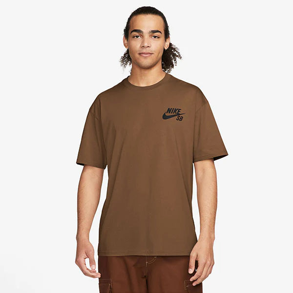 Nike SB Logo Skate T-Shirt- Mosswood Brown