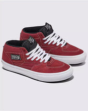 Load image into Gallery viewer, Vans Skate Half Cab Shoes-Burgundy/White
