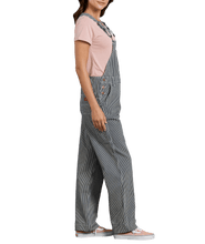 Load image into Gallery viewer, Dickies Women’s Bib Overalls-Hickory Stripe
