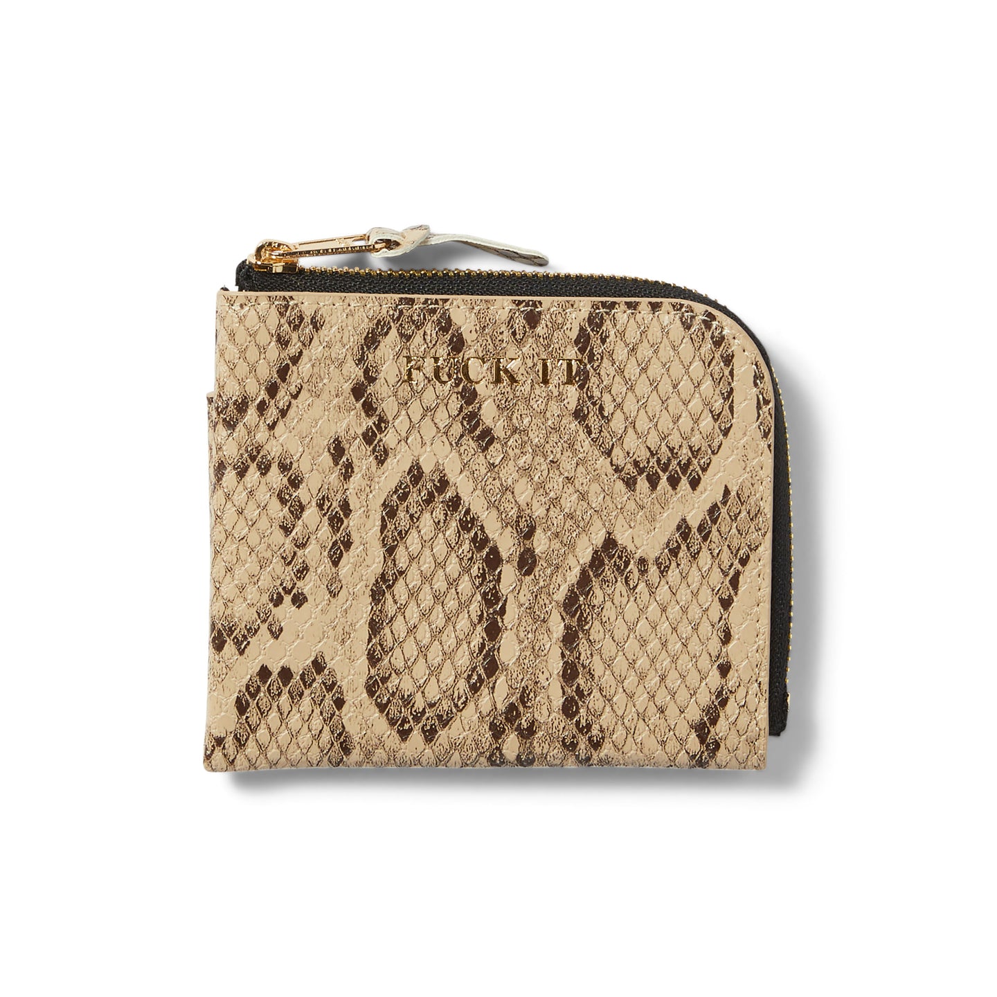 HUF Fuck It Zip Snakeskin Wallet