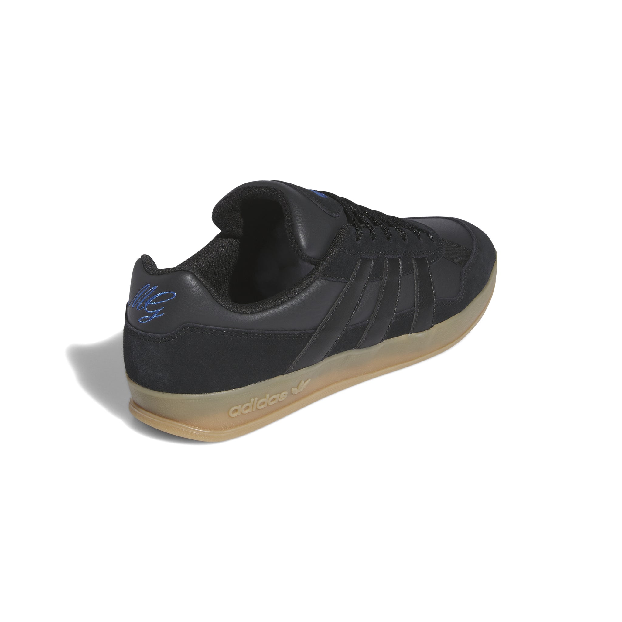 Adidas Aloha Super Mark Gonzales Shoes-Core Black/Carbon/Blue Bird Stratosphere Skateboards Adidas Aloha Super Mark Gonzales Shoes-Core Black/Carbon/Blue Bird Stratosphere Skateboards