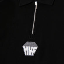 Load image into Gallery viewer, HUF Big Block 1/4 Zip French Terry Top-Black
