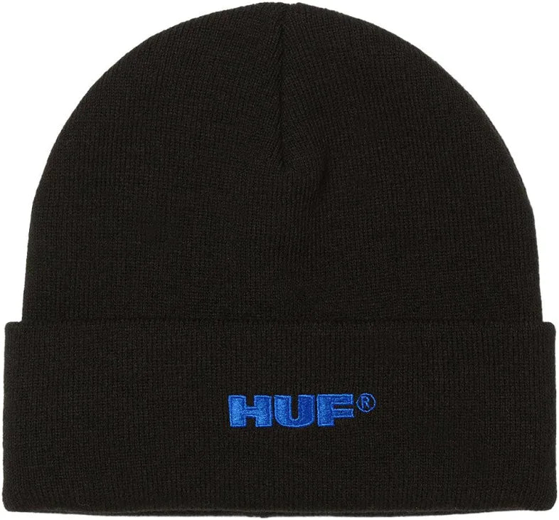 HUF All Caps Cuff Beanie-Black