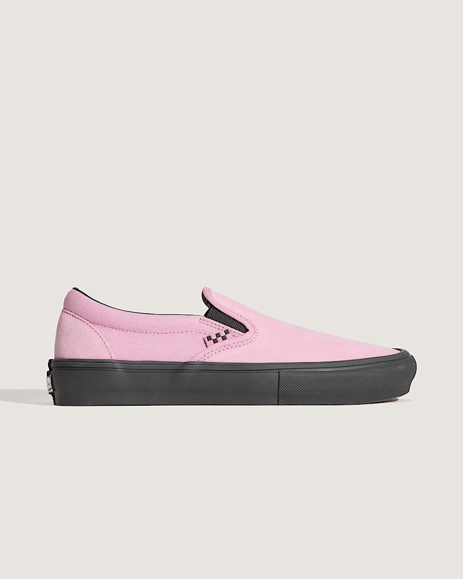 Vans Skate Slip-On Shoes-Pink/Black