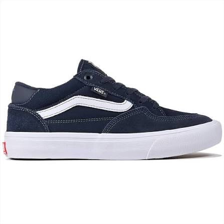 Vans Skate Rowan Shoes-Navy/White