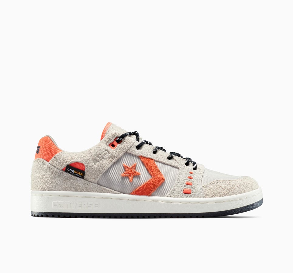 Converse CONS AS-1 Pro Skate Shoes-Papyrus/Black/Vermillion Red