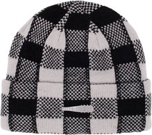 Load image into Gallery viewer, Hockey Plaid Beanie-Grey
