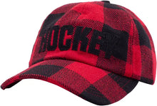 Load image into Gallery viewer, Hockey Plaid Hat-Red
