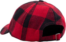 Load image into Gallery viewer, Hockey Plaid Hat-Red
