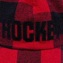 Load image into Gallery viewer, Hockey Plaid Hat-Red
