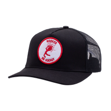 Load image into Gallery viewer, Hockey Hooked on Hockey Hat-Black
