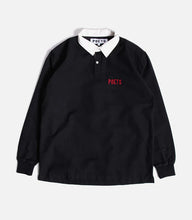 Load image into Gallery viewer, Poets Skateboarding Rugby Long Sleeve-Black
